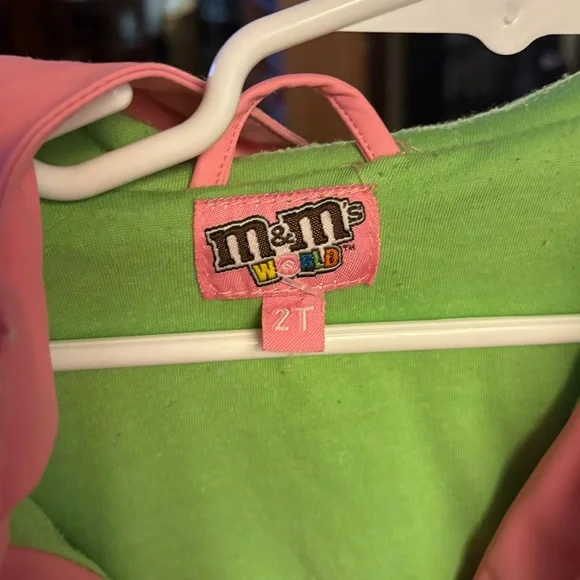 Pink and Green M&M's Raincoat Jacket - Picture 3 of 3
